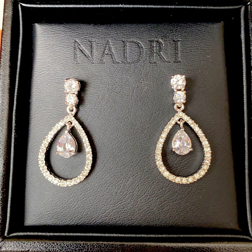 Nadri teardrop earrings
